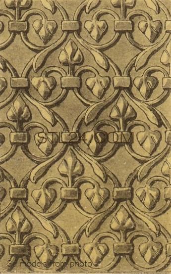 Панели резные (CARVED PANEL_2039 -  | 3D model 3DSMAX / OBJ / STL) 3D модель для ЧПУ станка